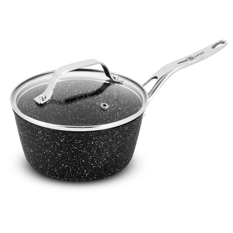 Casserole Anti-adhésive 20 Cm Durand Dupont Genesis - Aluminium, Compatible Induction, Revêtement Effet Pierre