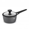 CASSEROLE EN FONTE D'ALUMINIUM ANTI-ADHÉSIVE 18CM 1.9L COUVERCLE VERRE TREMPE ET SILICONE TFI CHAMBORD